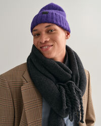 Pluizig wollen beanie