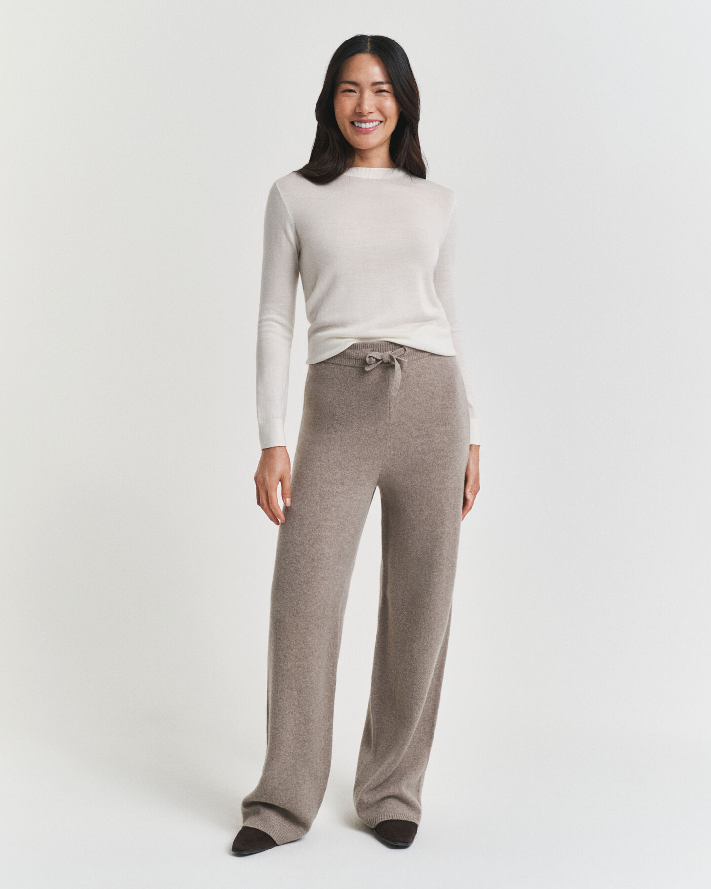 Pantalon en laine tricotée