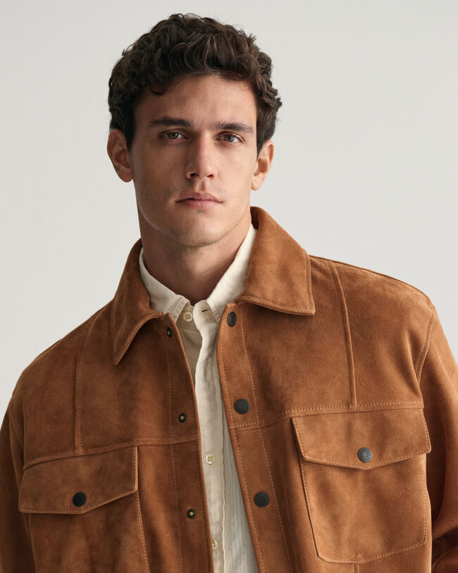 Chemise ultra-ample en daim