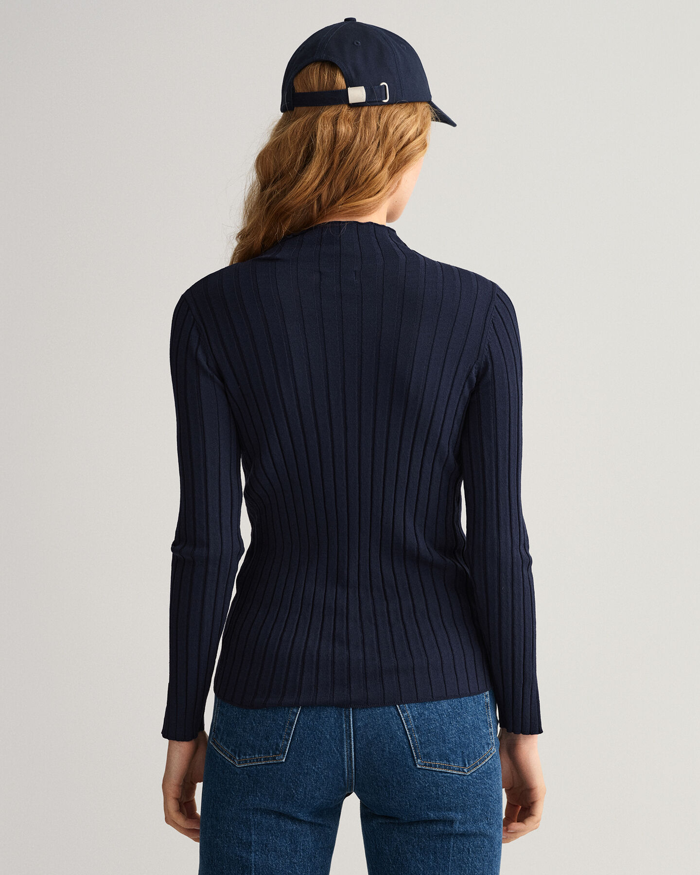 Haut en maille côtelée