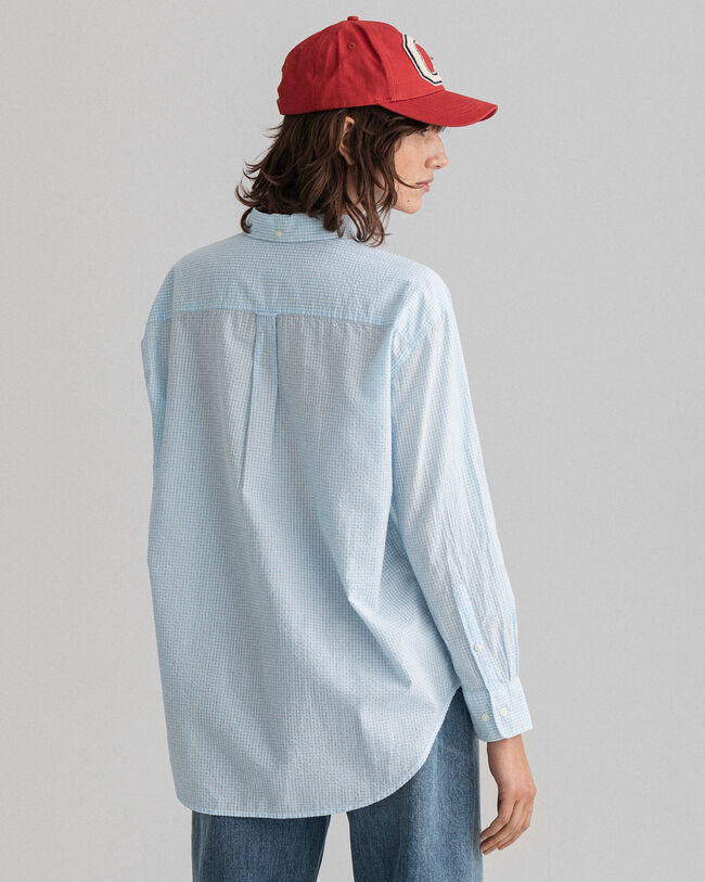 Relaxed Fit hemd met Gingham-ruitje
