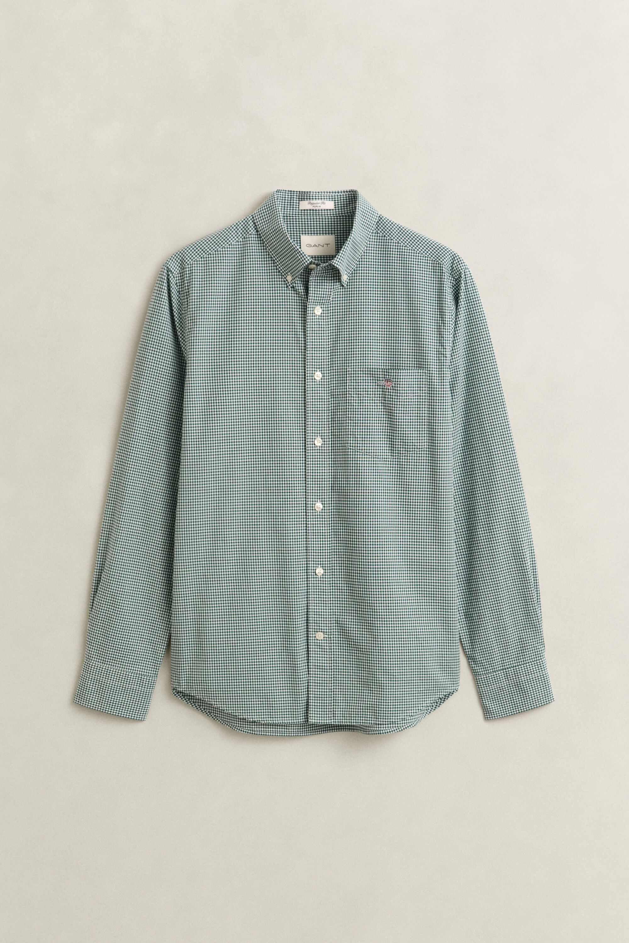 Klassiek poplin overhemd met Gingham-ruitje