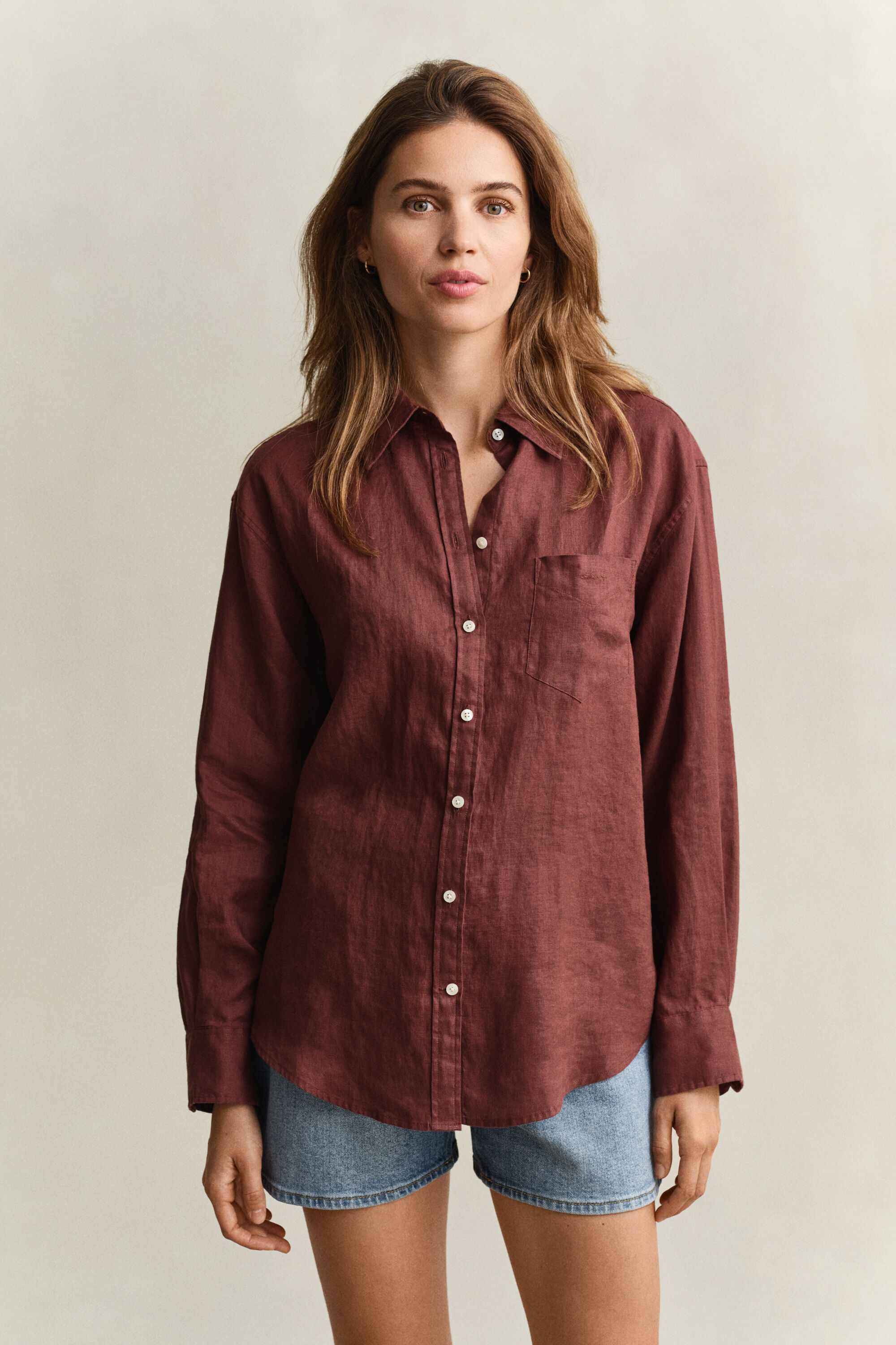 Chemise relaxed fit en lin