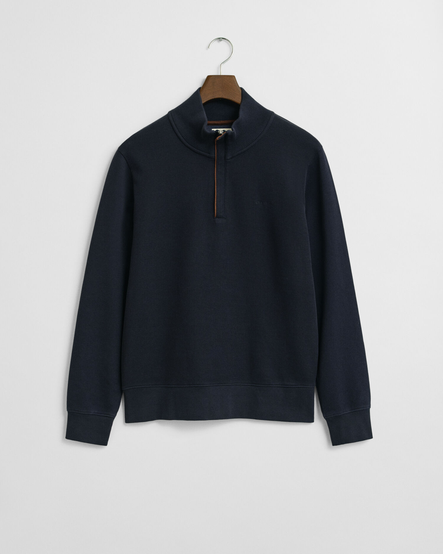 Sacker Rib sweatshirt met korte rits