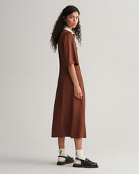 Rugger-jurk met korte mouwen en kleurblok