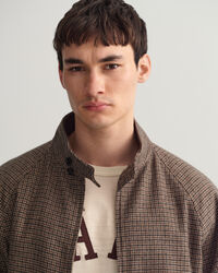 Veste en laine à carreaux Harrington