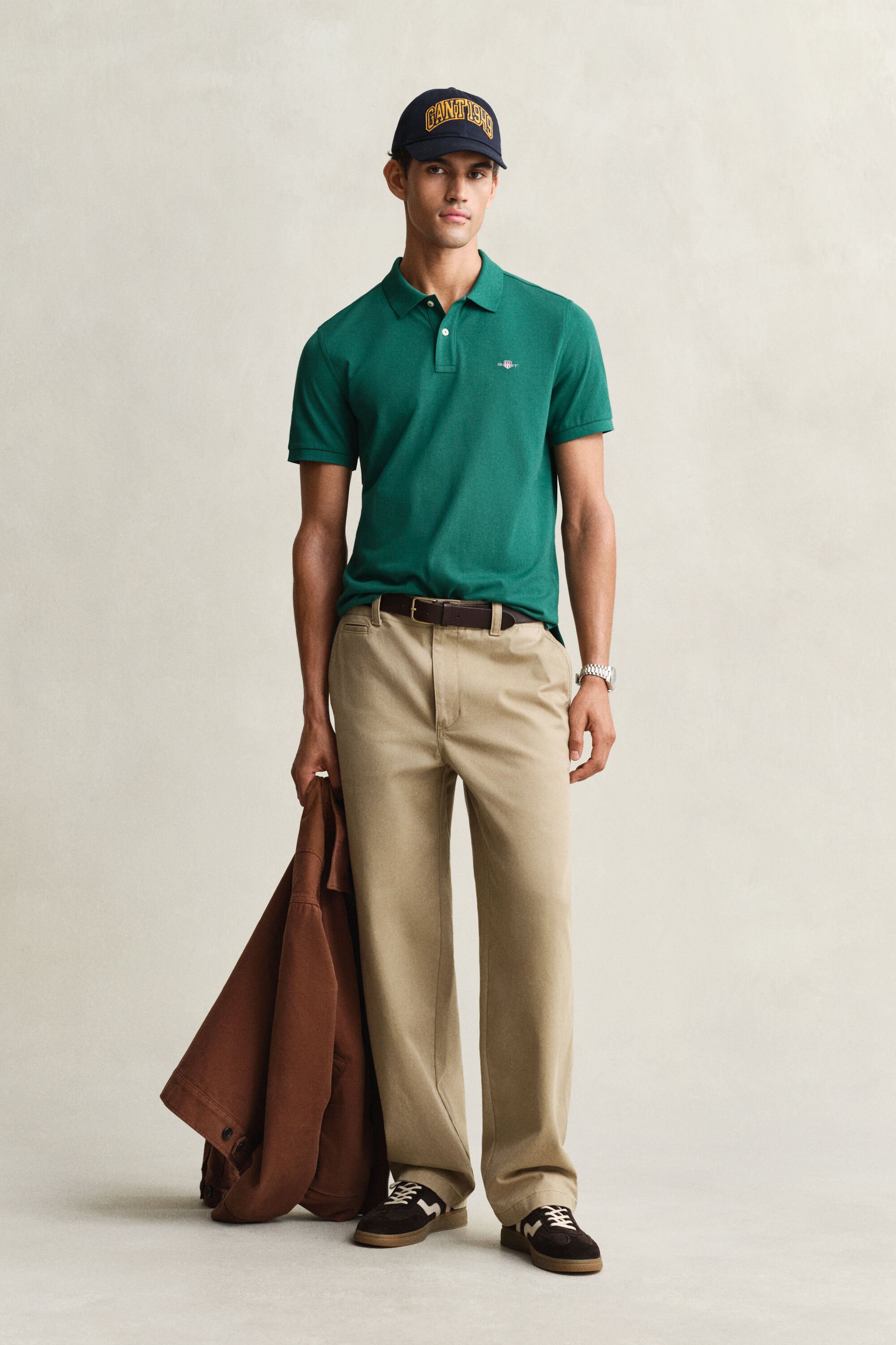 Regular Fit Shield piqué poloshirt