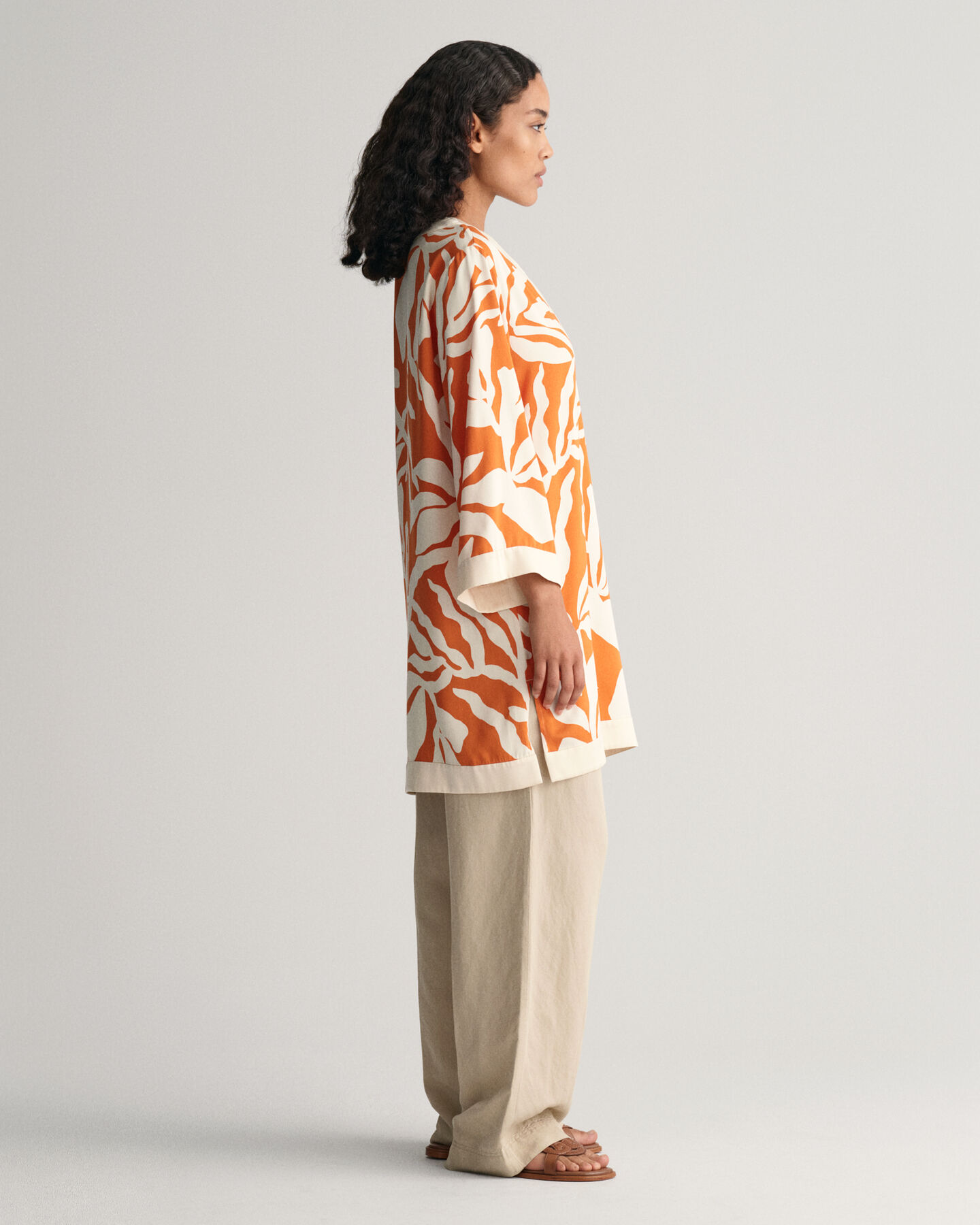 Caftan Palm Print