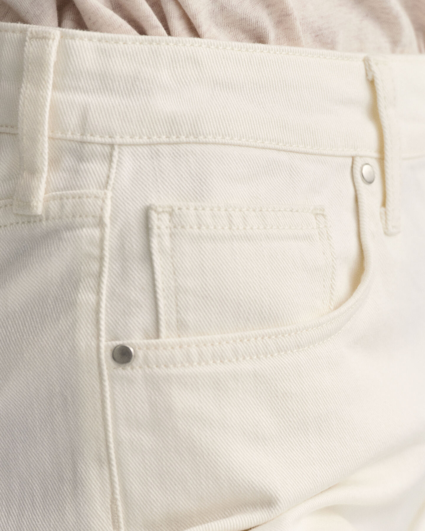 Short en denim blanc