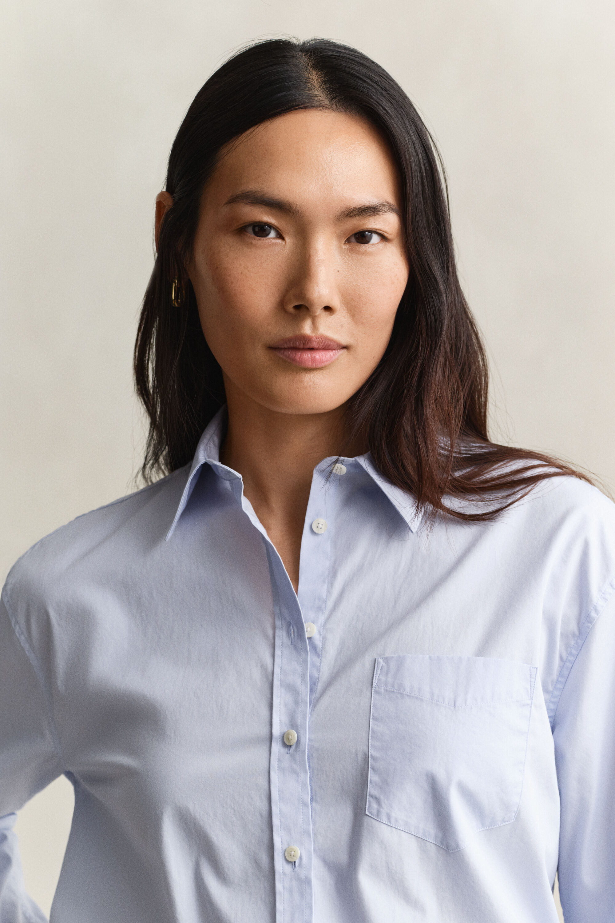 Relaxed Fit Classic overhemd van poplin