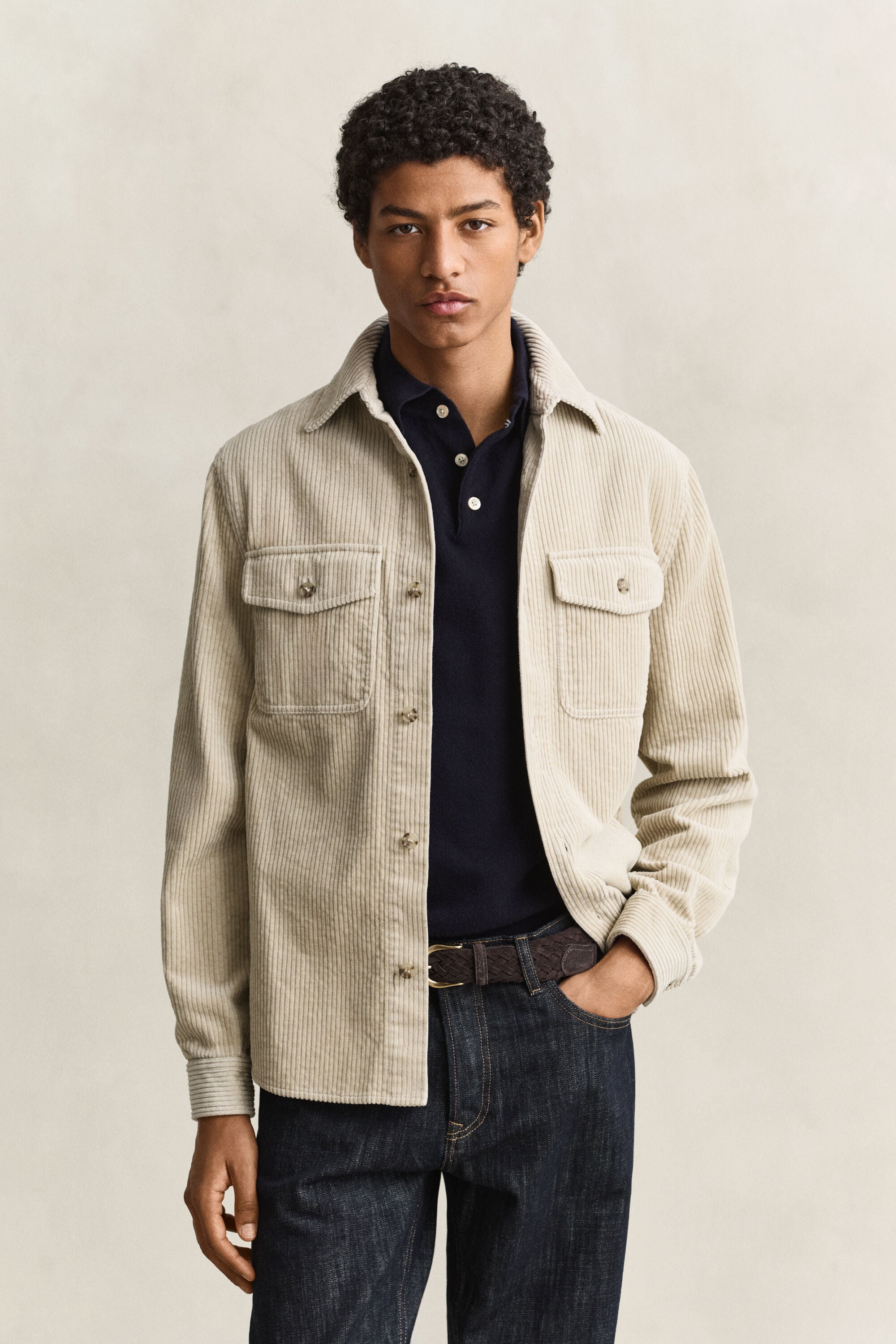 Corduroy overshirt