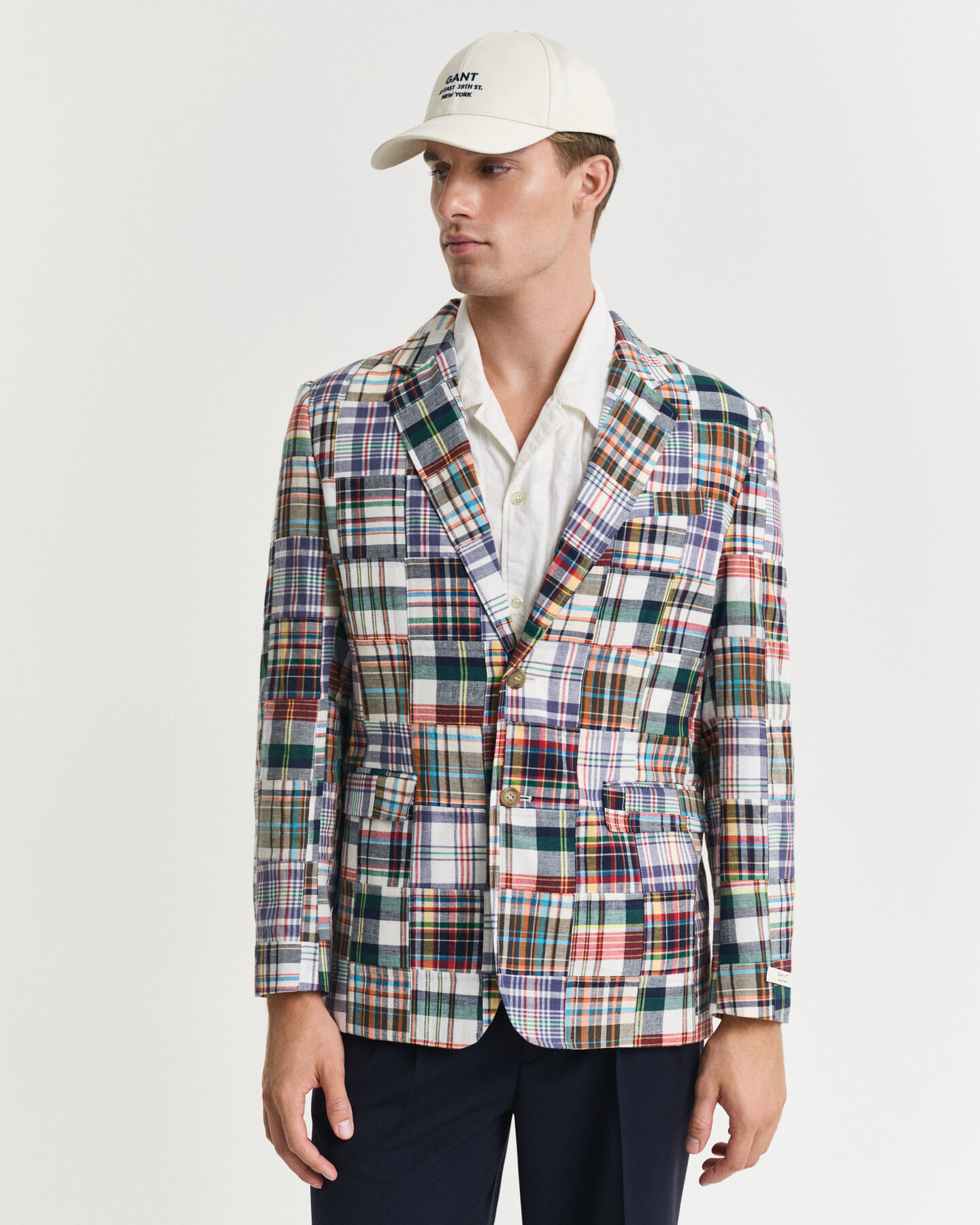 Regular Fit blazer met patchwork