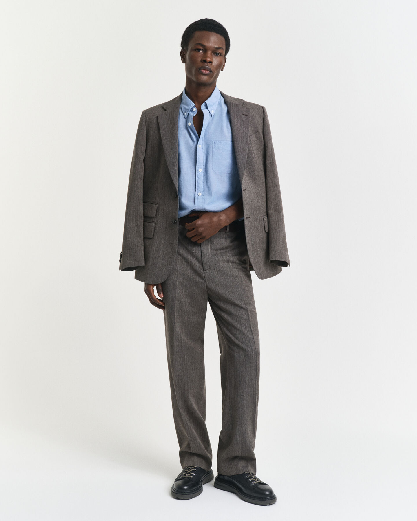 Relaxed Fit indigo chambray hemd