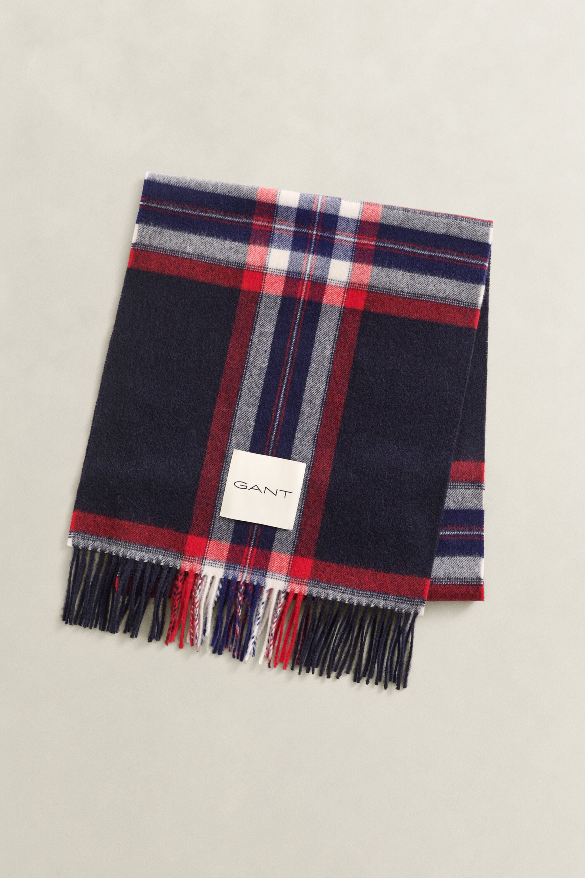Écharpe en laine à motif écossais