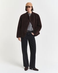 Pull col rond en maille torsadée de cachemire