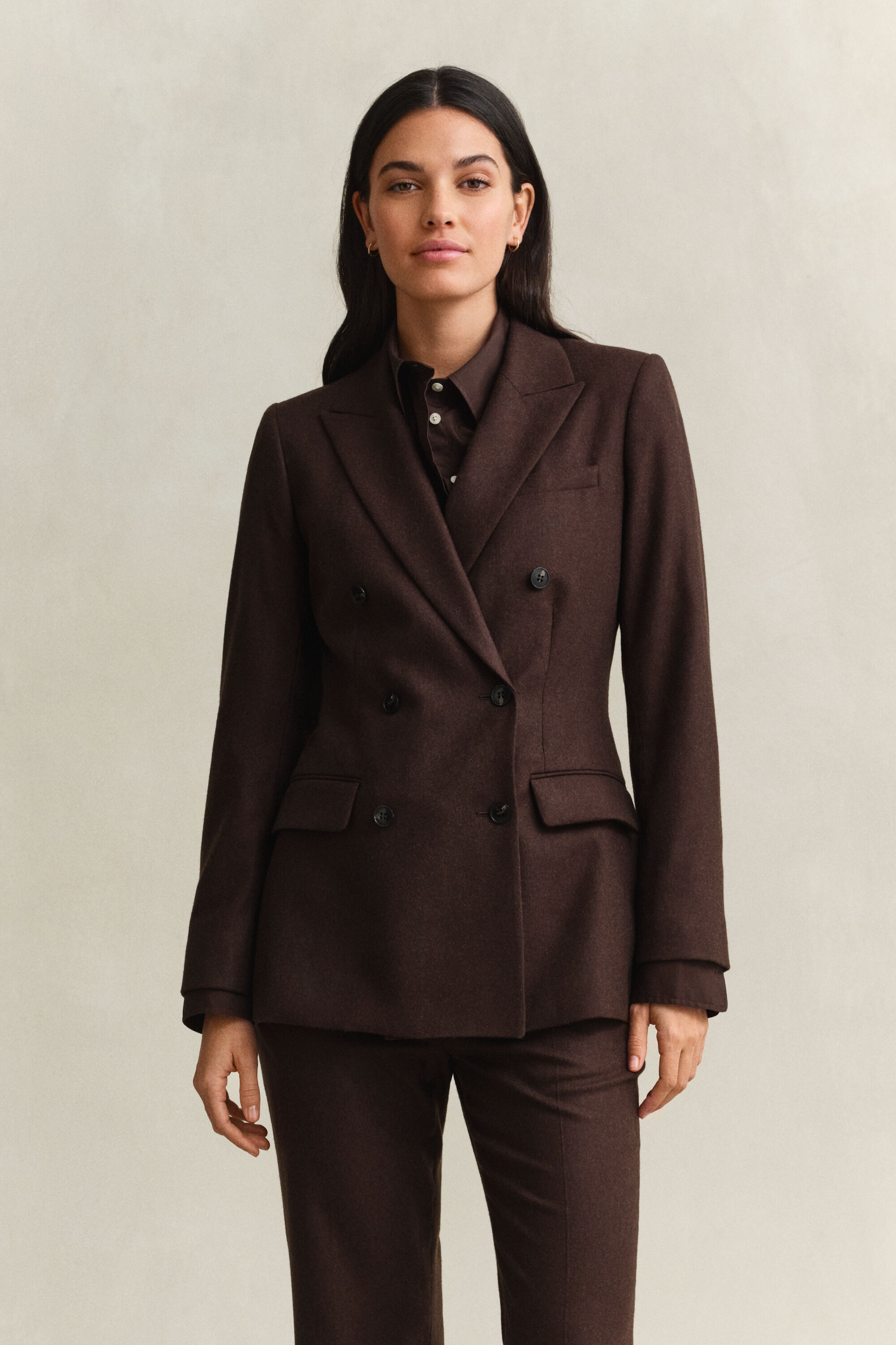 Flanellen blazer