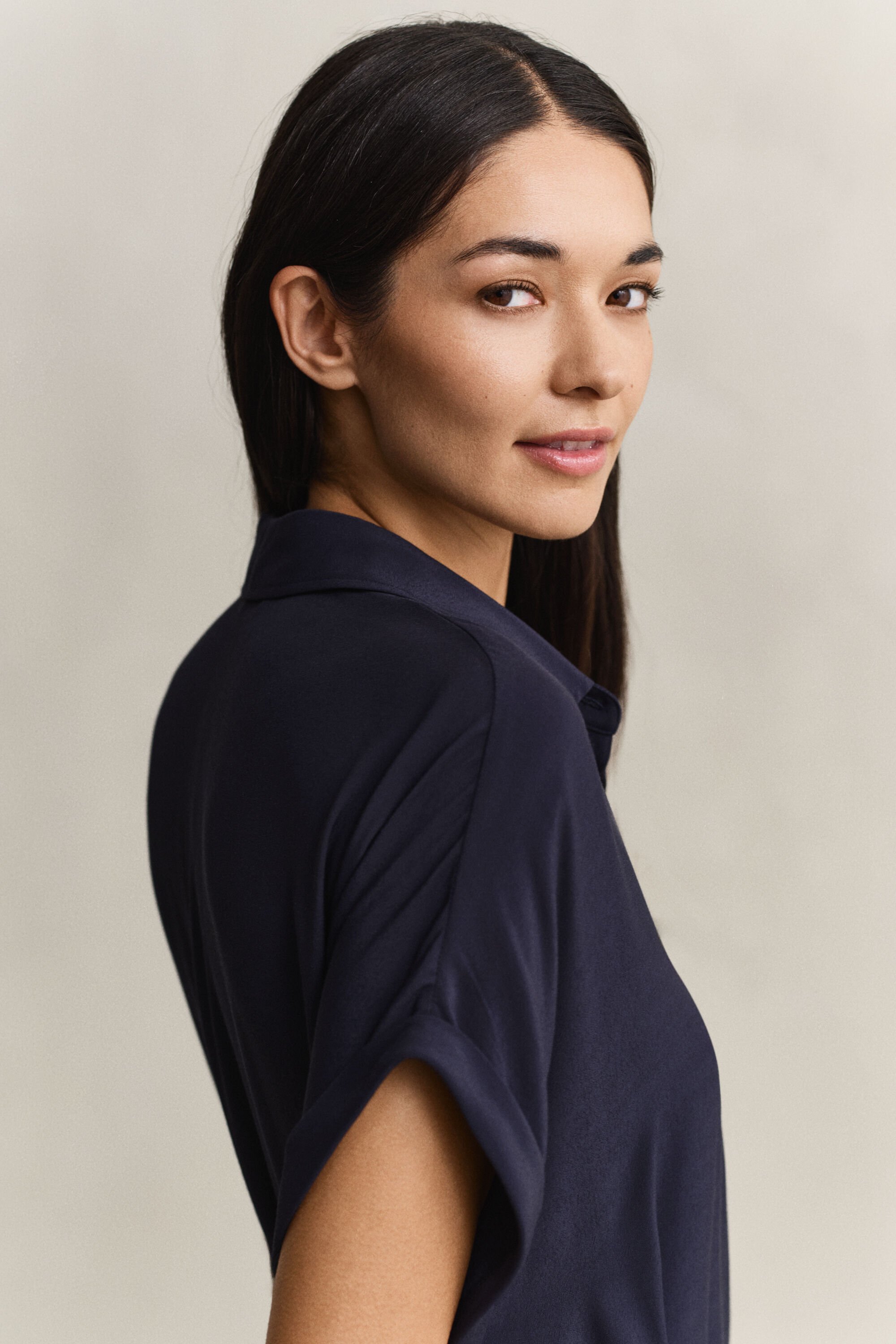 Robe-chemise à mancherons