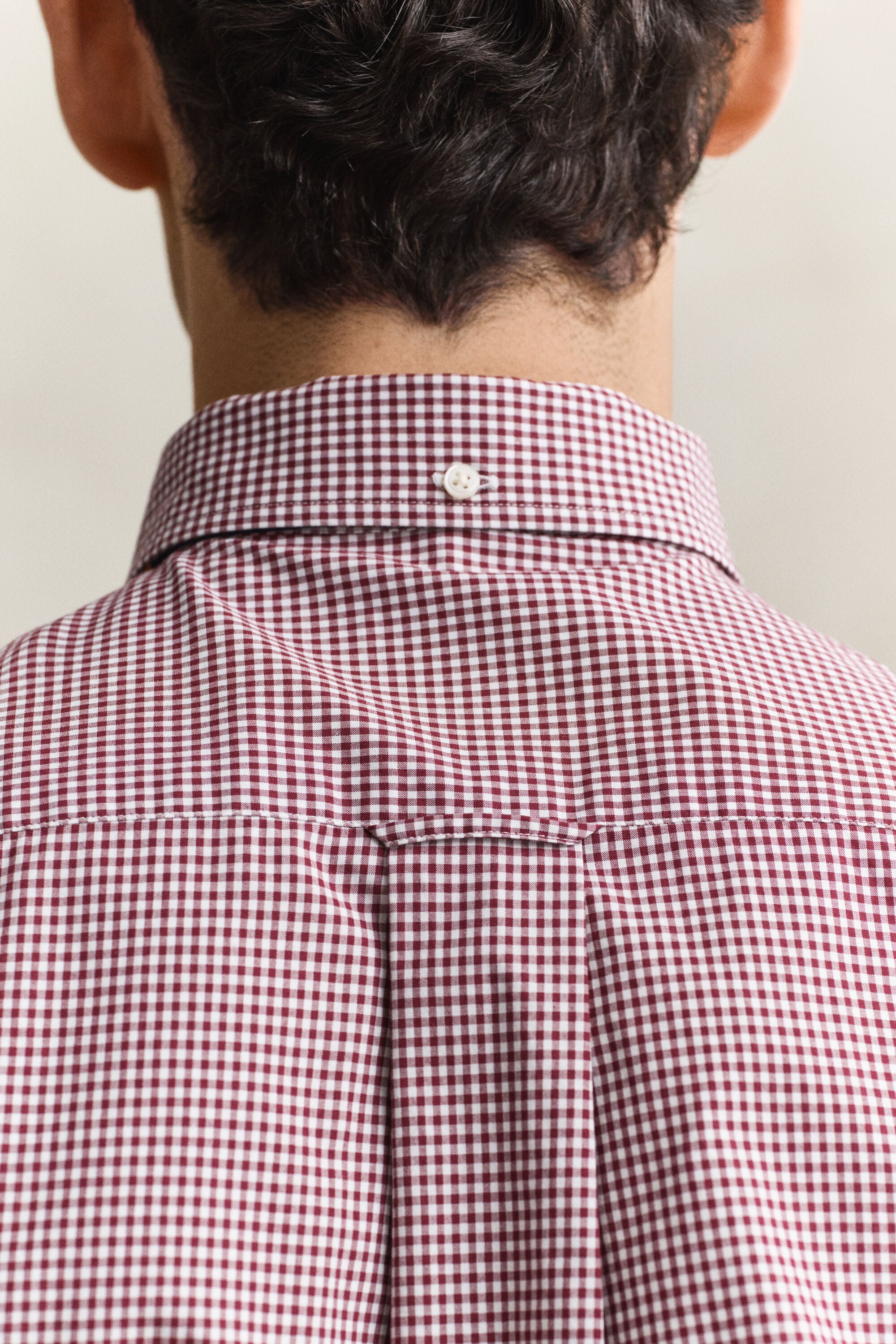 Chemise vichy en popeline classique