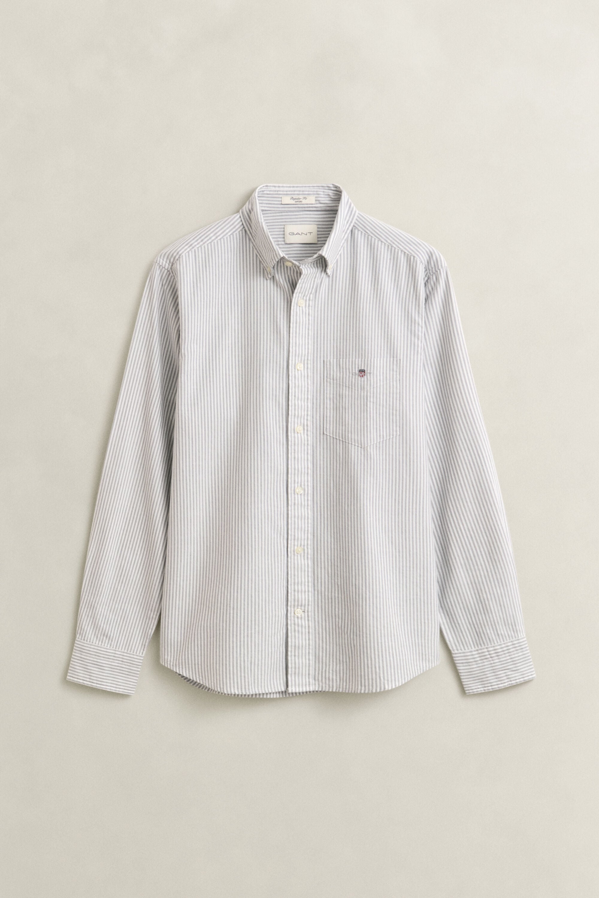 Chemise en coton Oxford classique à rayures Banker