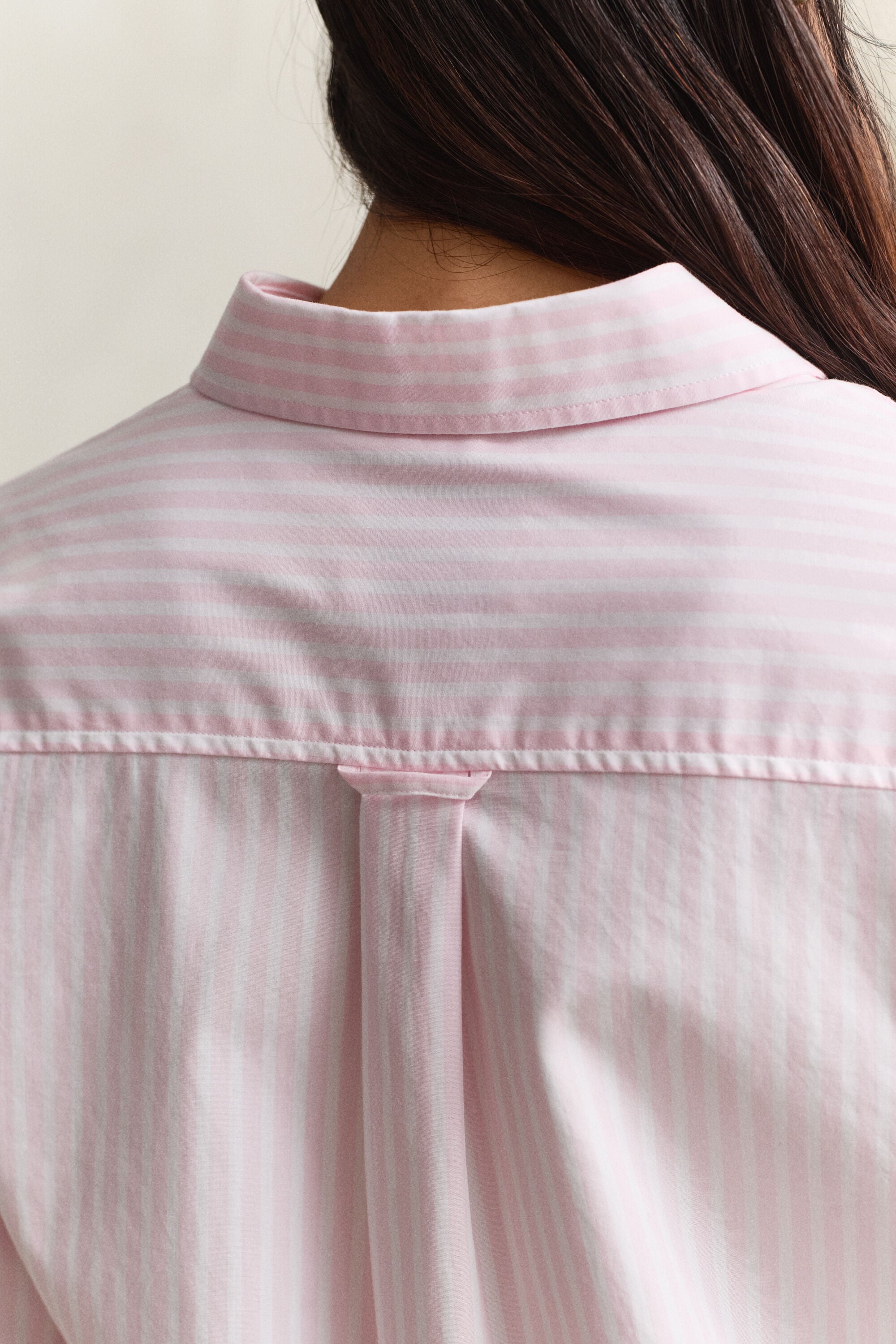 Classic Regular gestreept poplin hemd