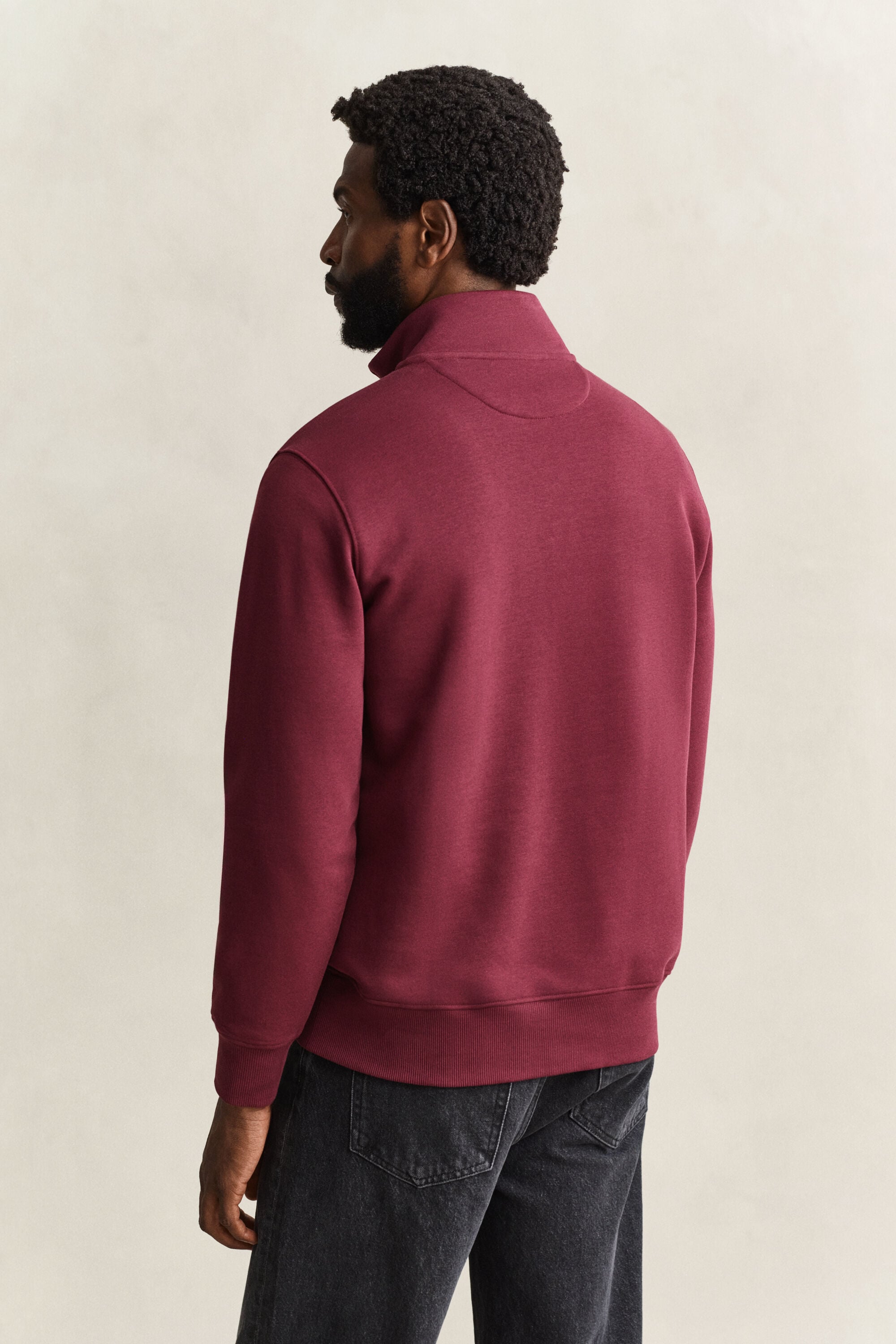 Shield sweatshirt met korte rits
