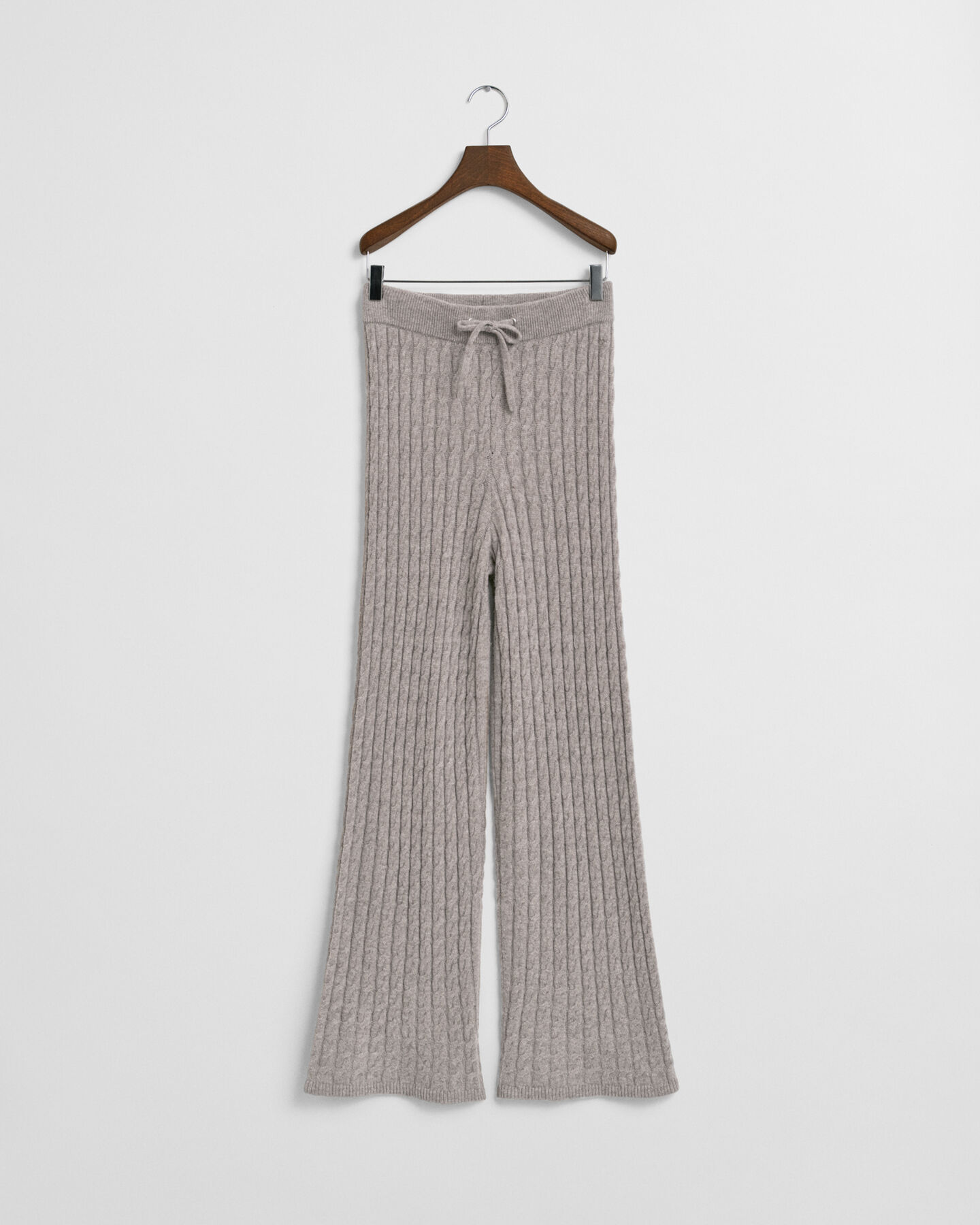 Pantalon en maille torsadée de laine