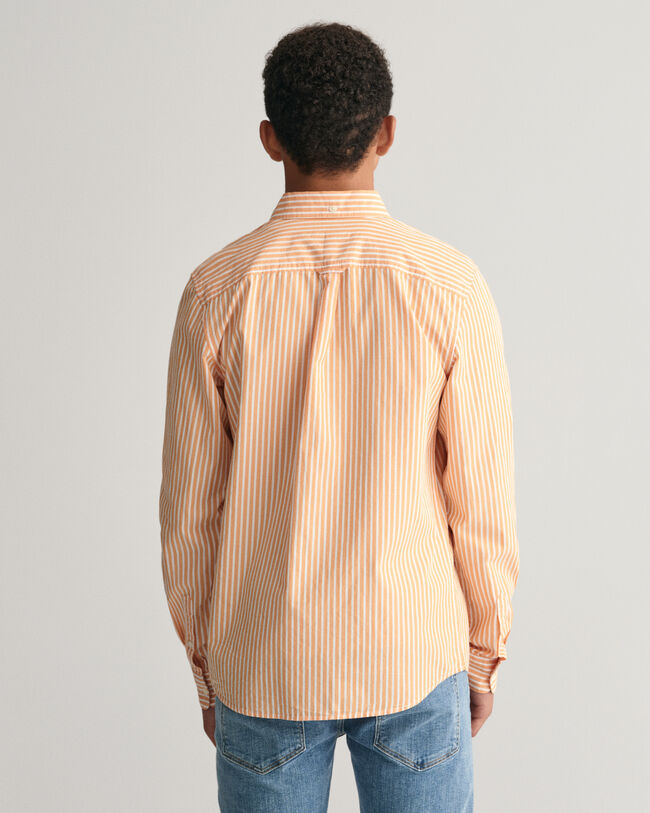 Teens Shield gestreept popeline hemd