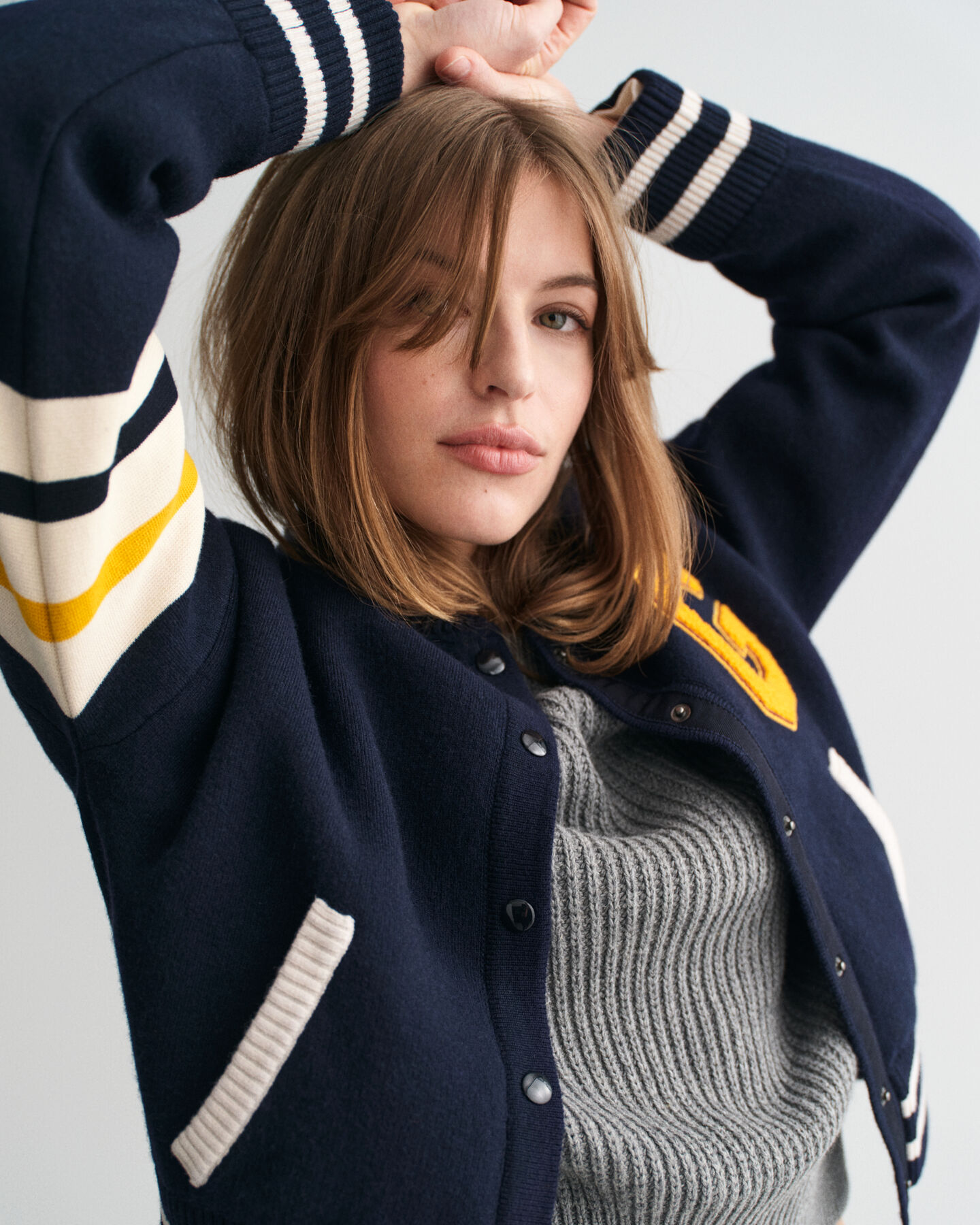Gebreid Varsity Jacket