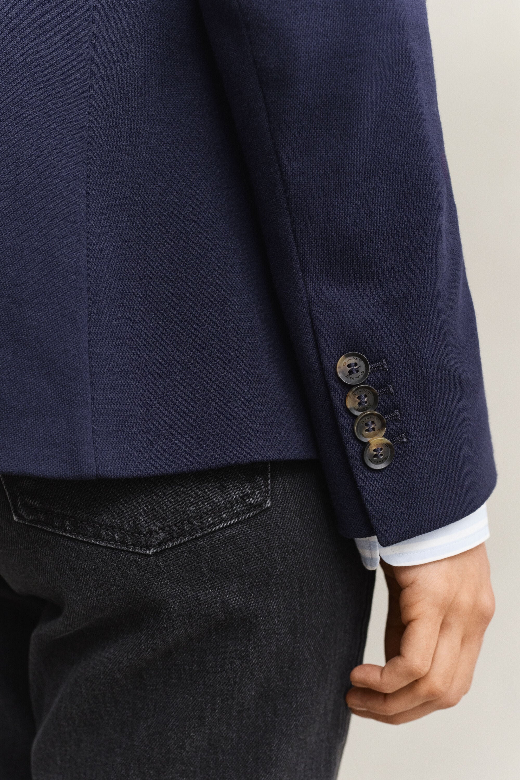 Piqué blazer