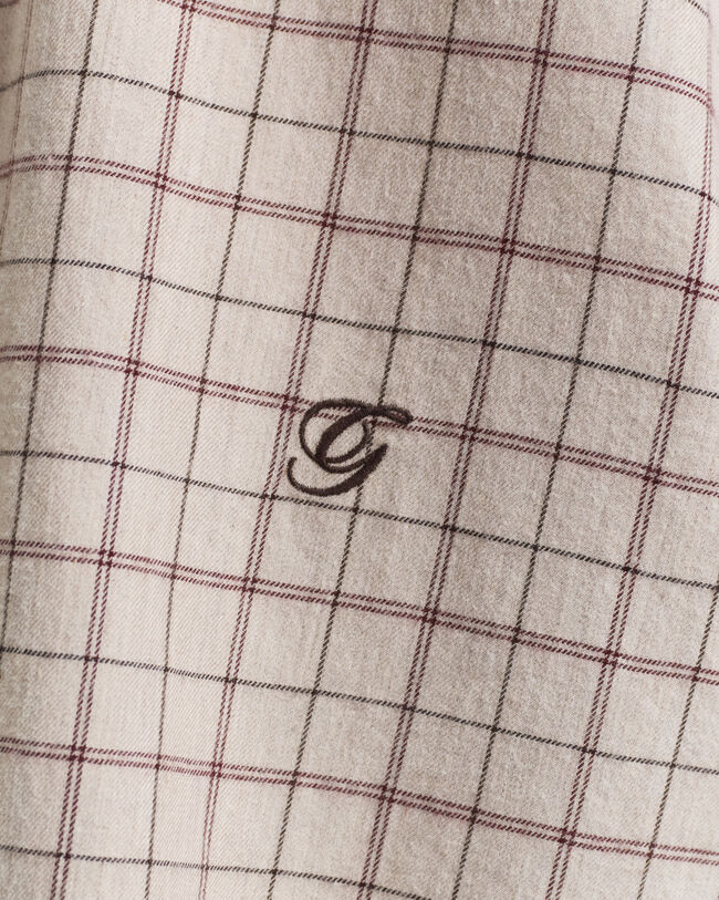 Relaxed Fit geruit hemd van geborsteld flanel