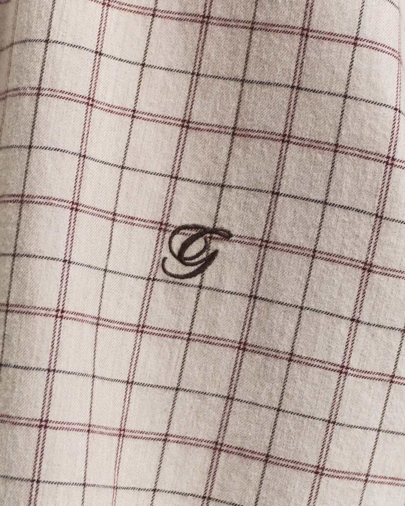 Relaxed Fit geruit hemd van geborsteld flanel