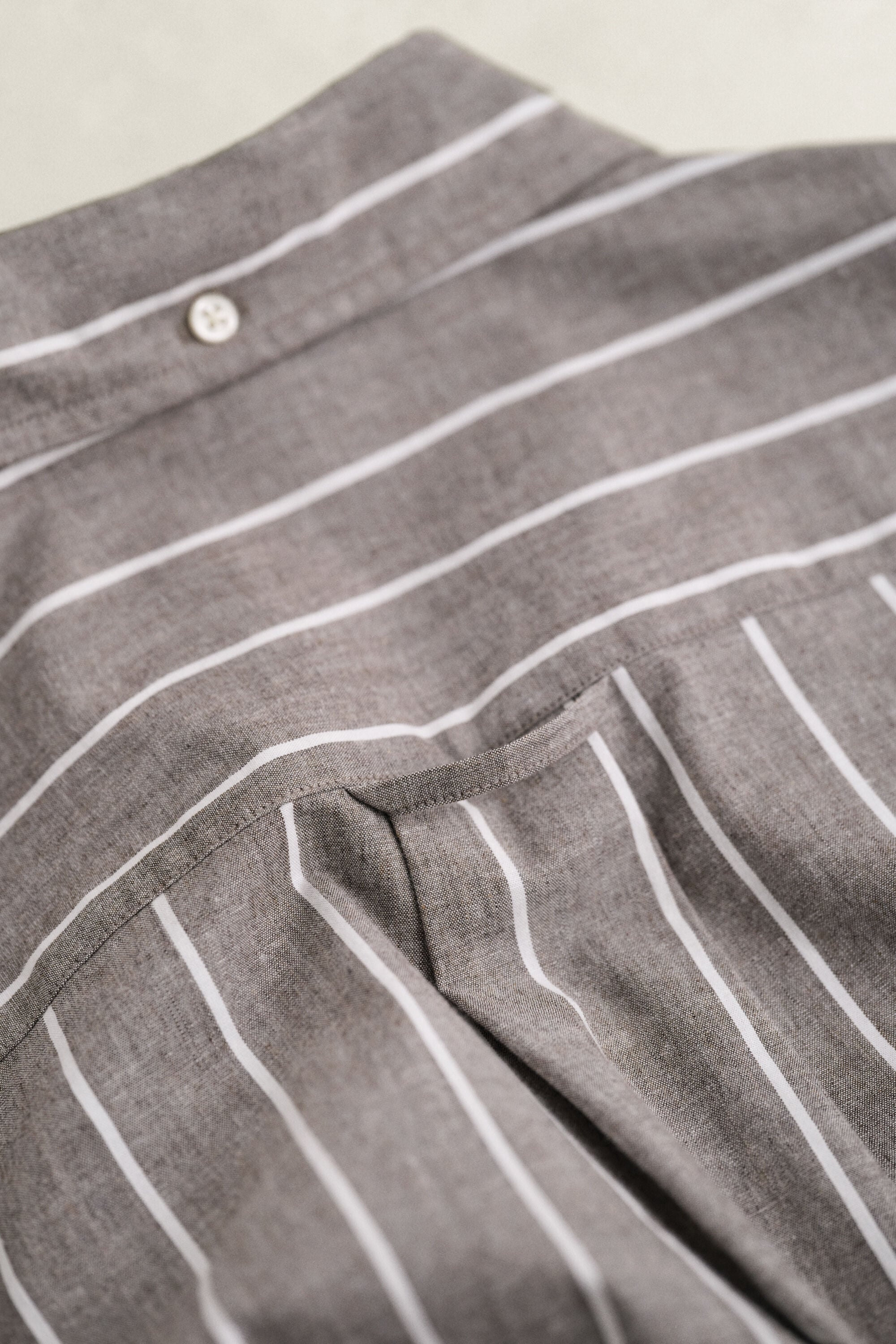 Mélange poplin overhemd met strepen