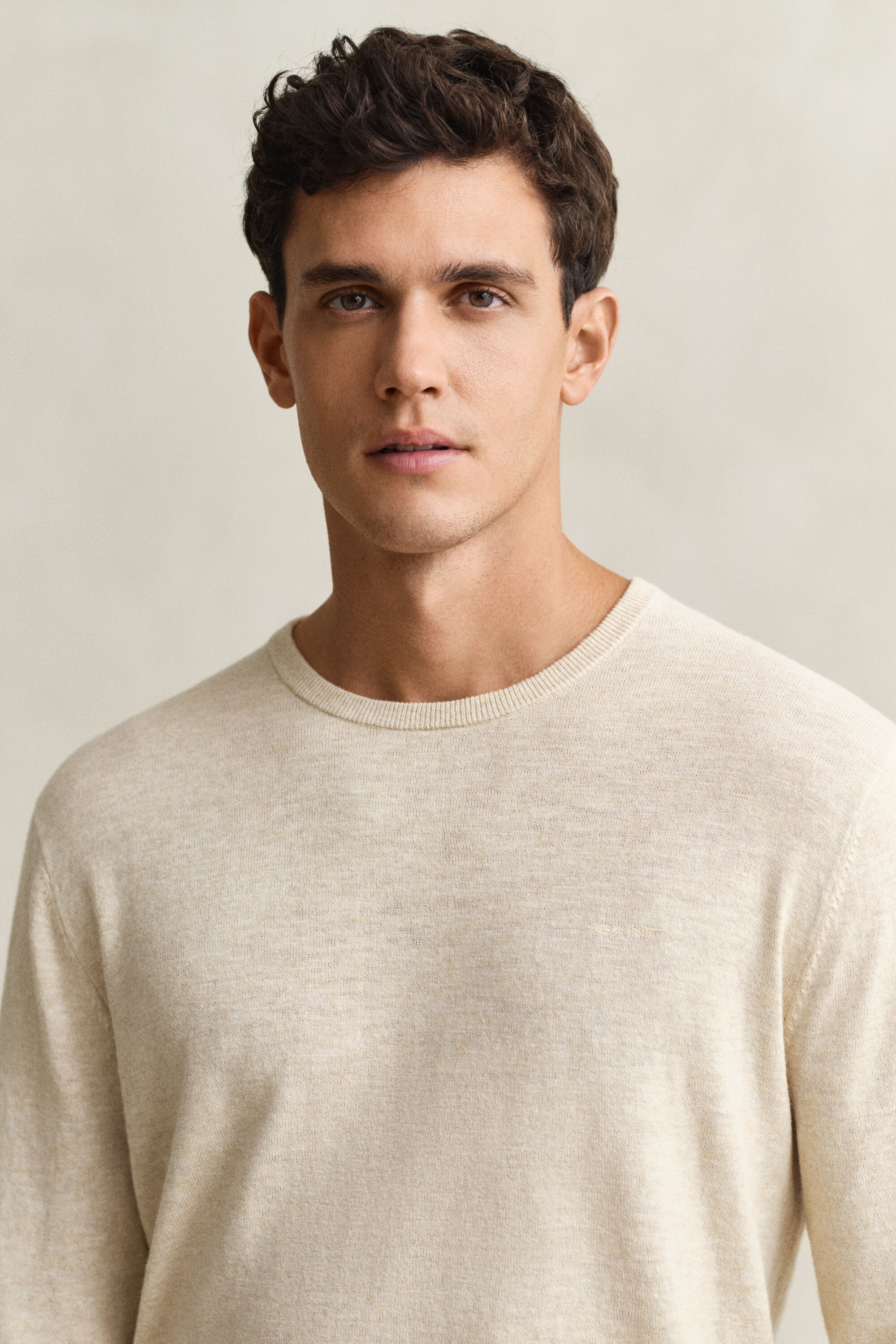 Pull en coton mélangé flammé