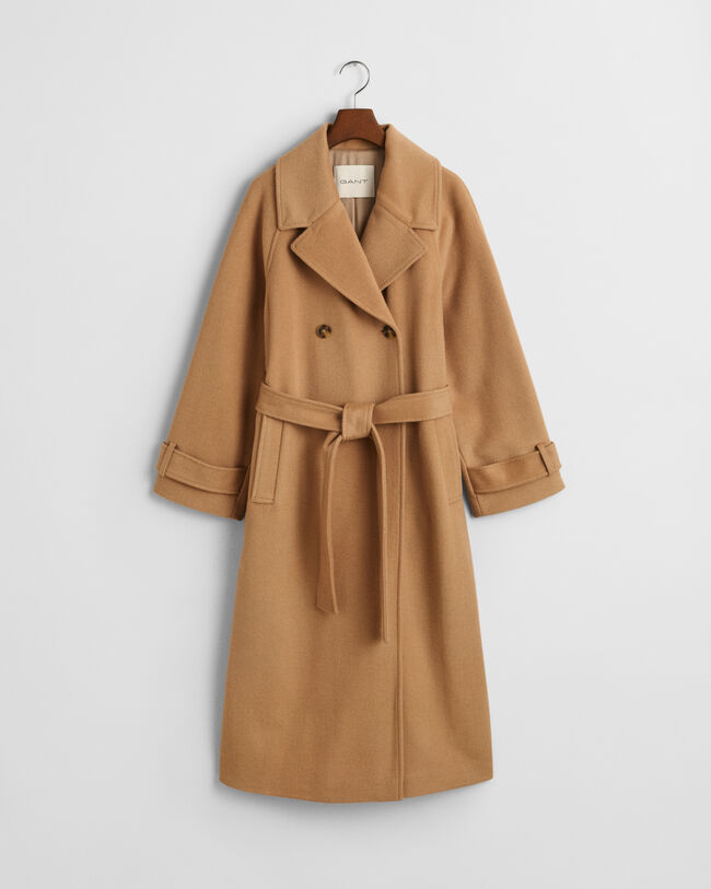Trench-coat en laine