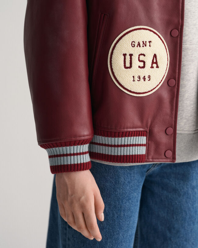 Leren GANT Varsity Jacket