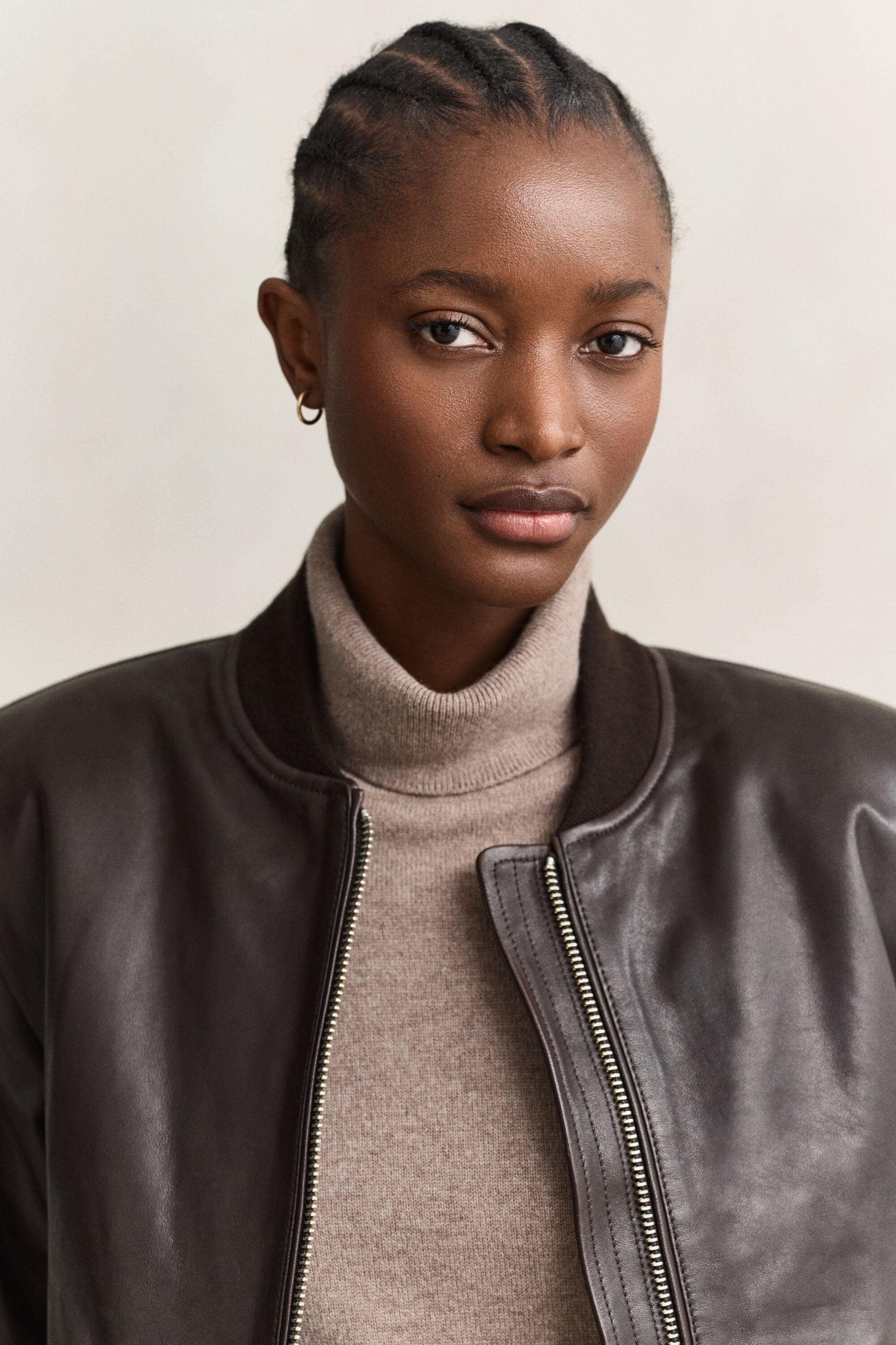 Blouson aviateur en cuir