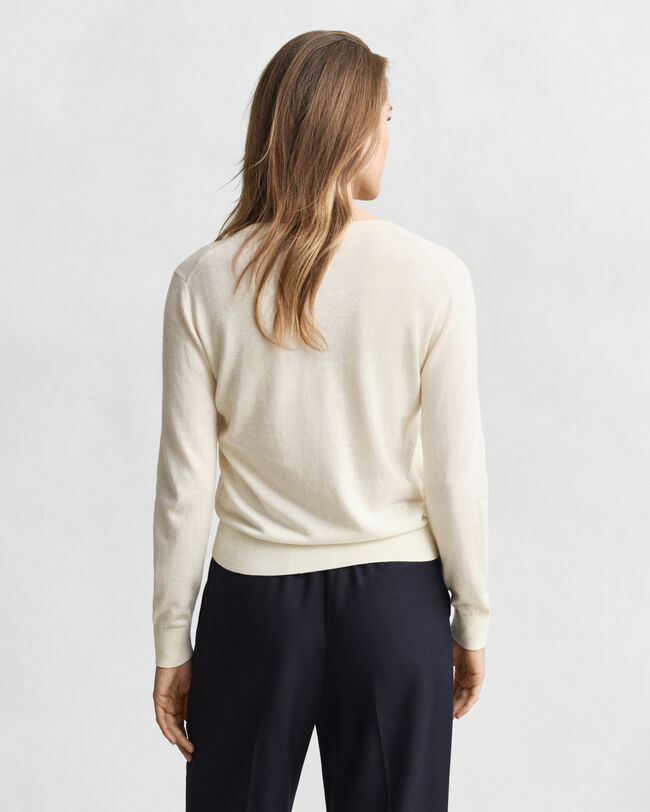 Lichtgewicht vest met ronde hals