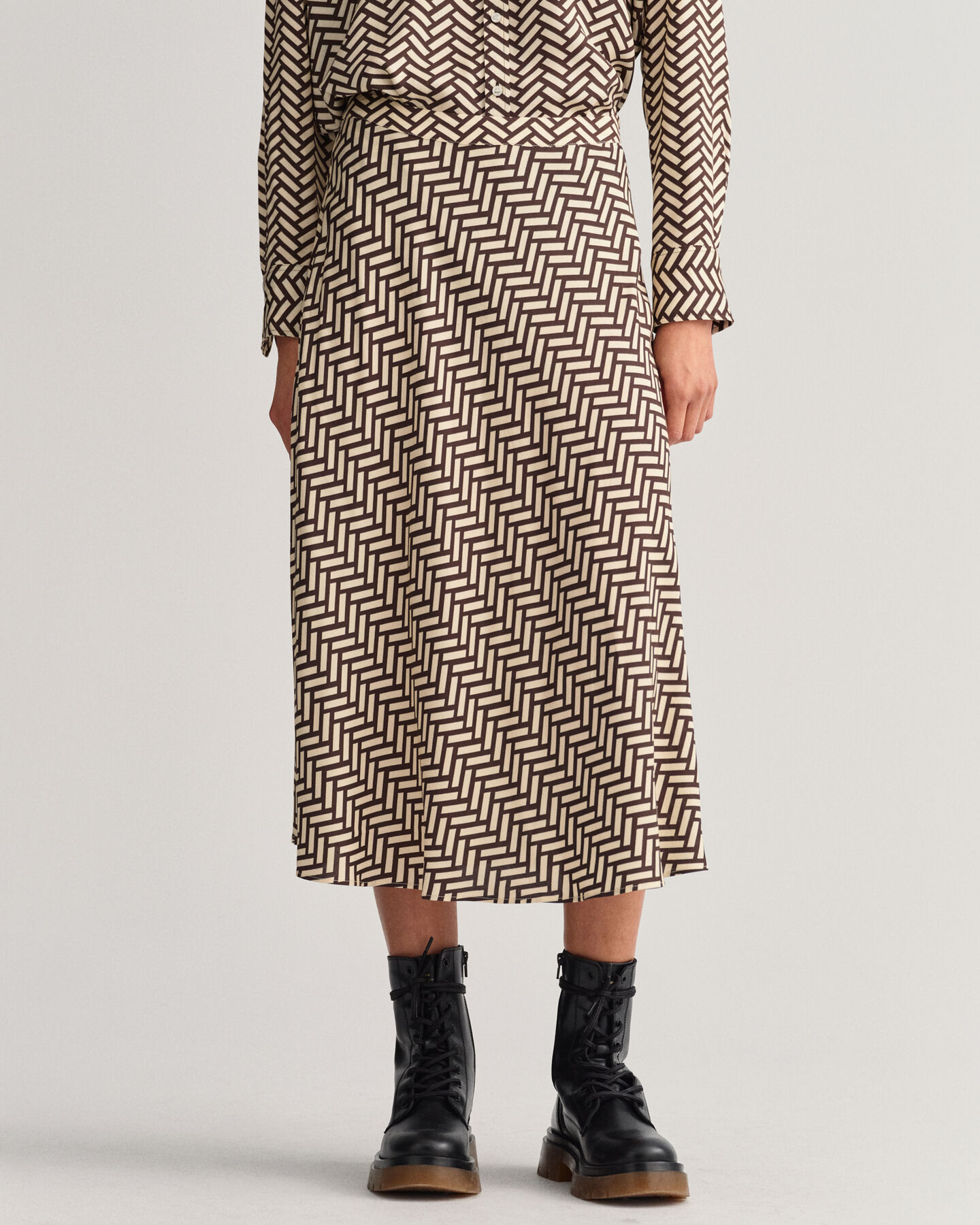 Geometric A-lijn rok