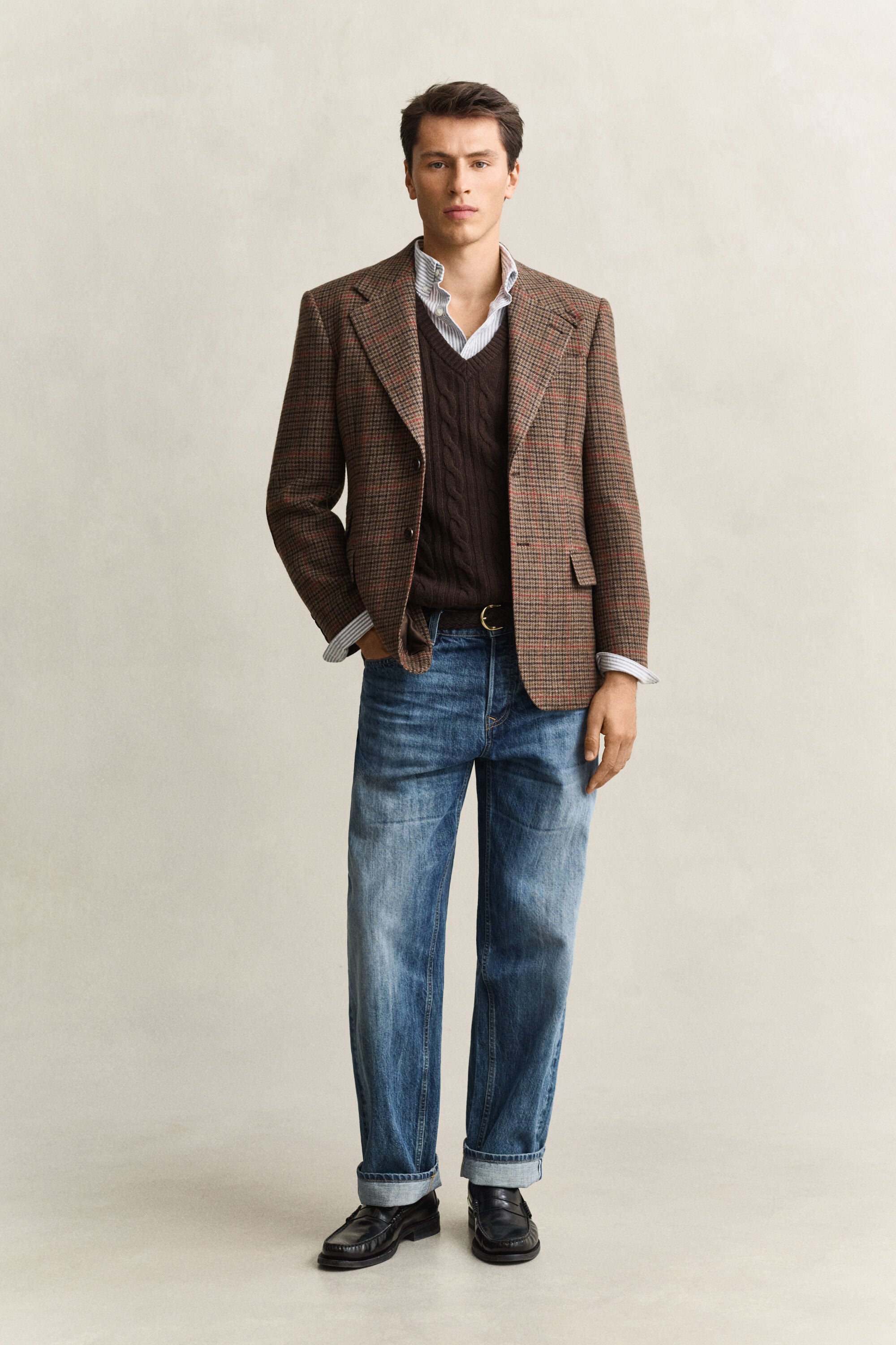 Sportief jack van Britse tweed
