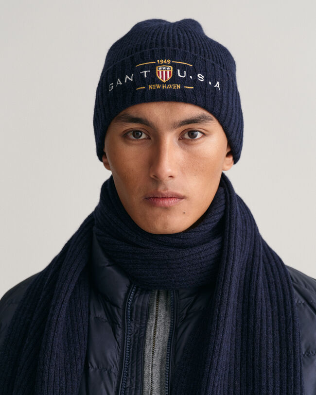 Set van sjaal en beanie in cadeauverpakking