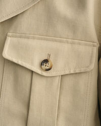 Veste de costume relaxed fit en coton et lin