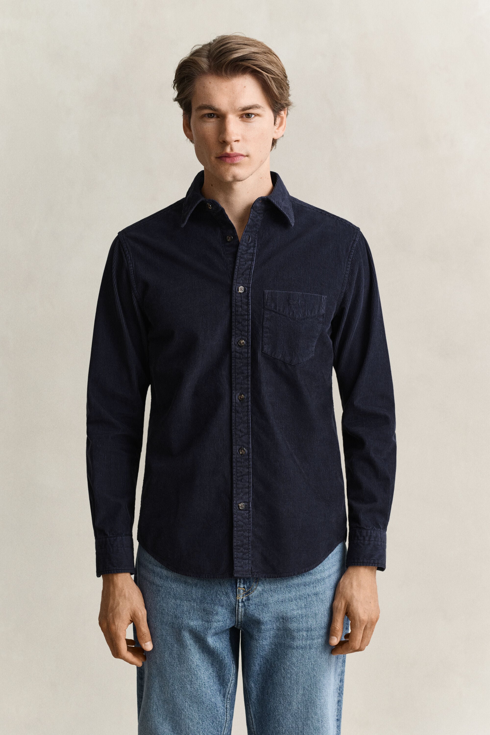 Chemise en velours côtelé