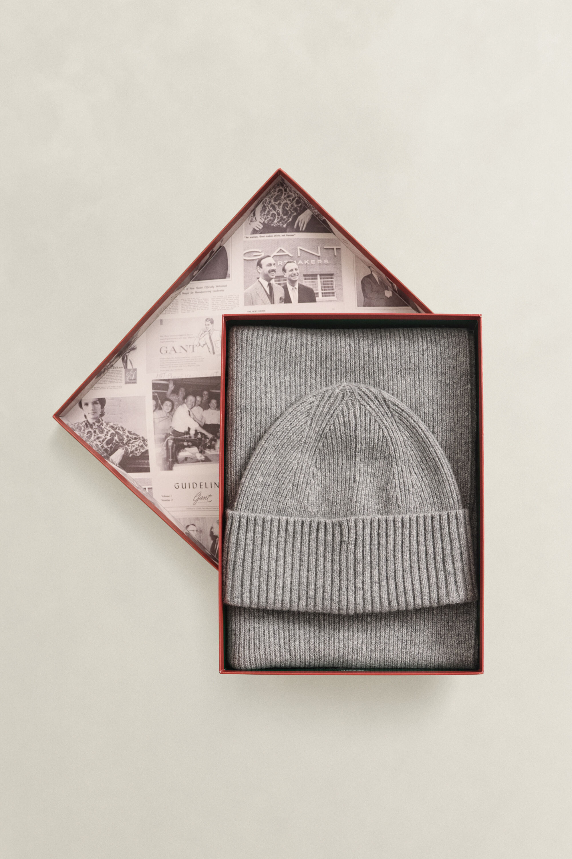 Cadeauset met kasjmier sjaal en beanie