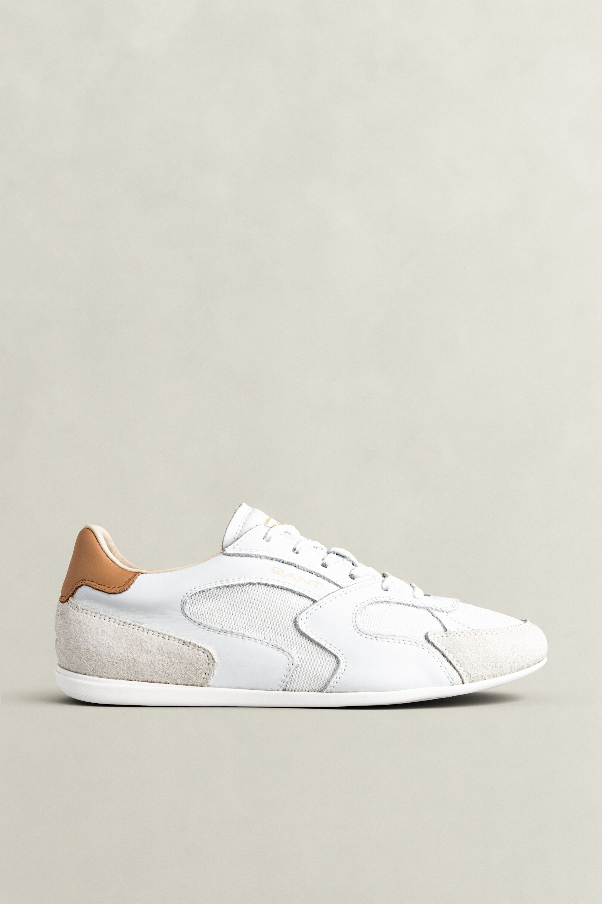 Sherly sneakers met leer en suède