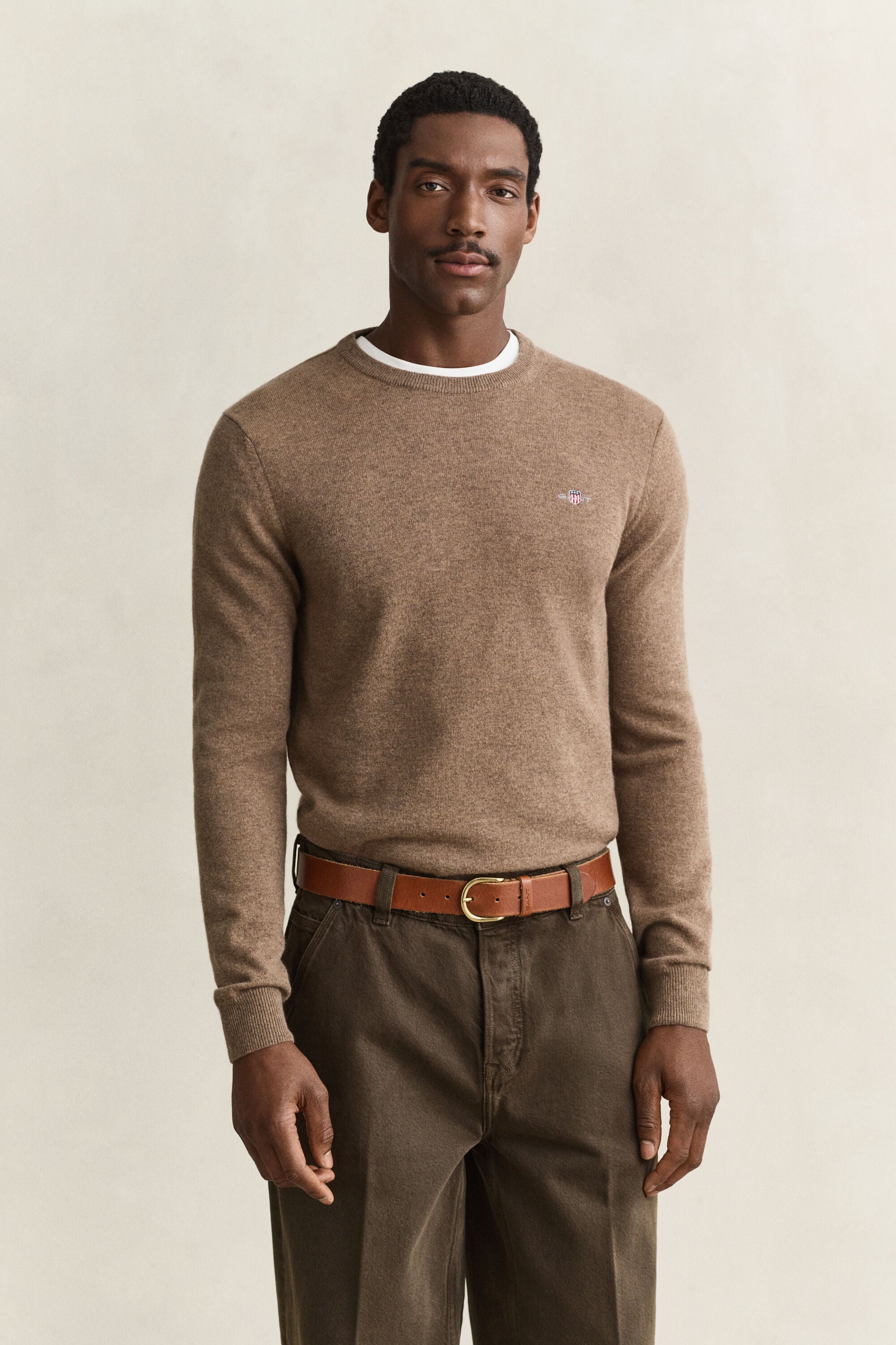 Pull col rond en laine d’agneau