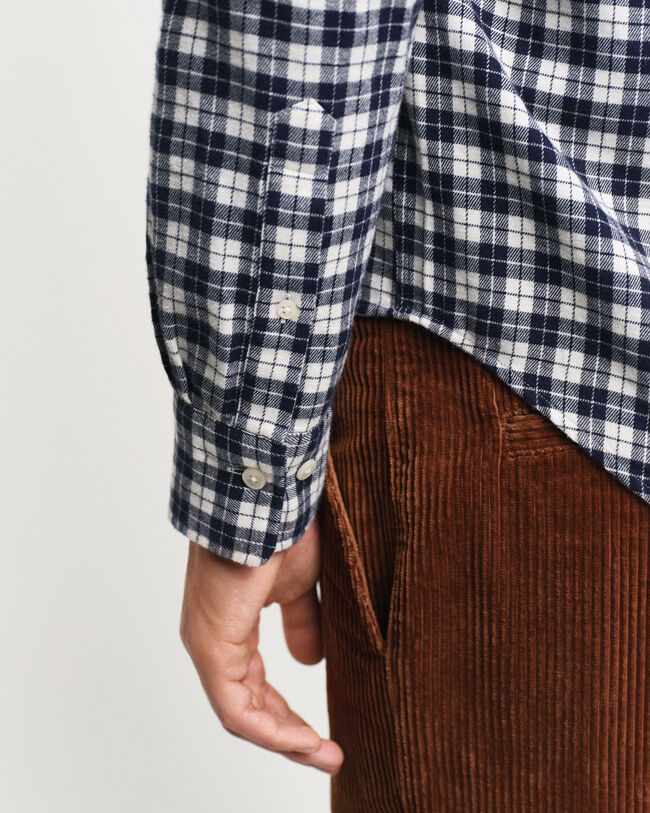 Chemise regular fit en flanelle à carreaux