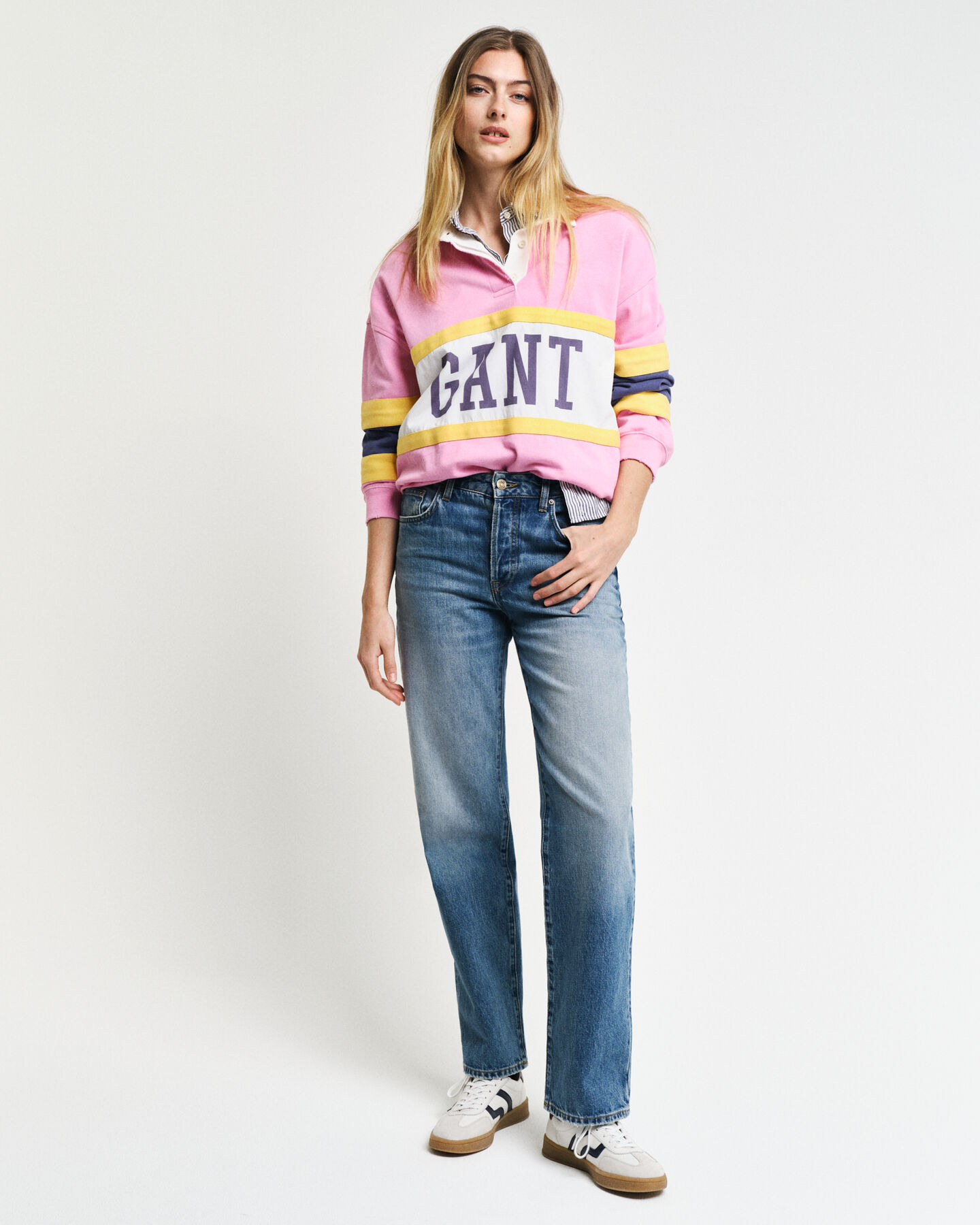 Rugger met kleurblokken