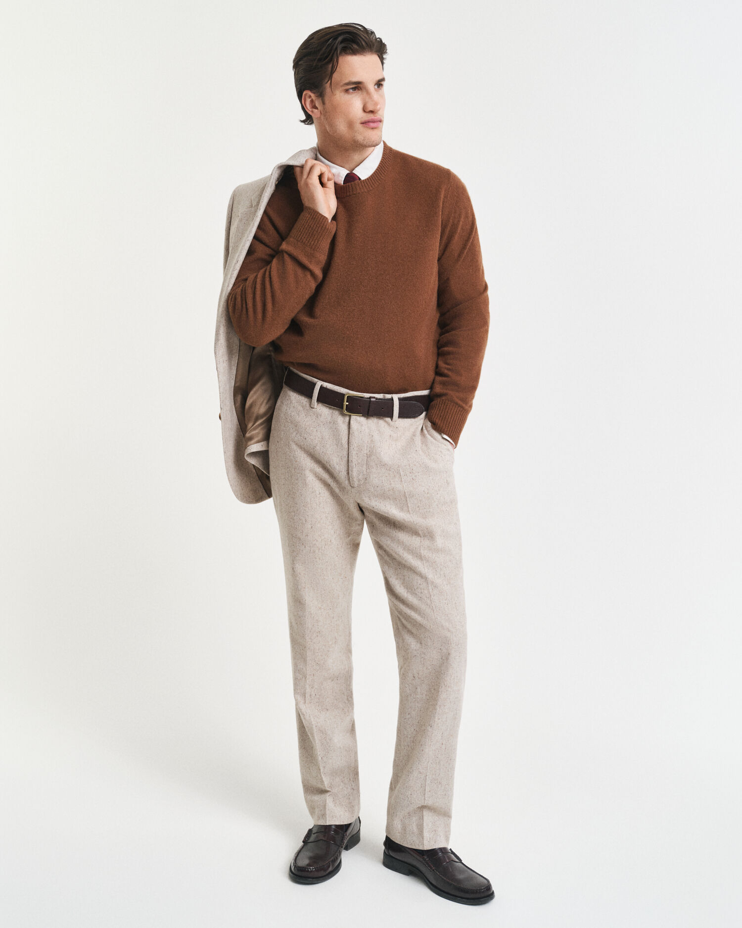 Slim Fit Donegal kostuumbroek