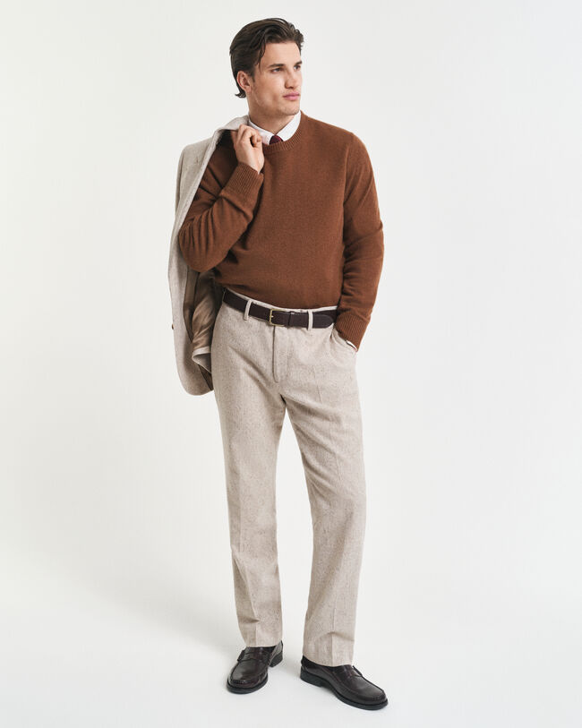 Pantalon de costume slim fit en Donegal