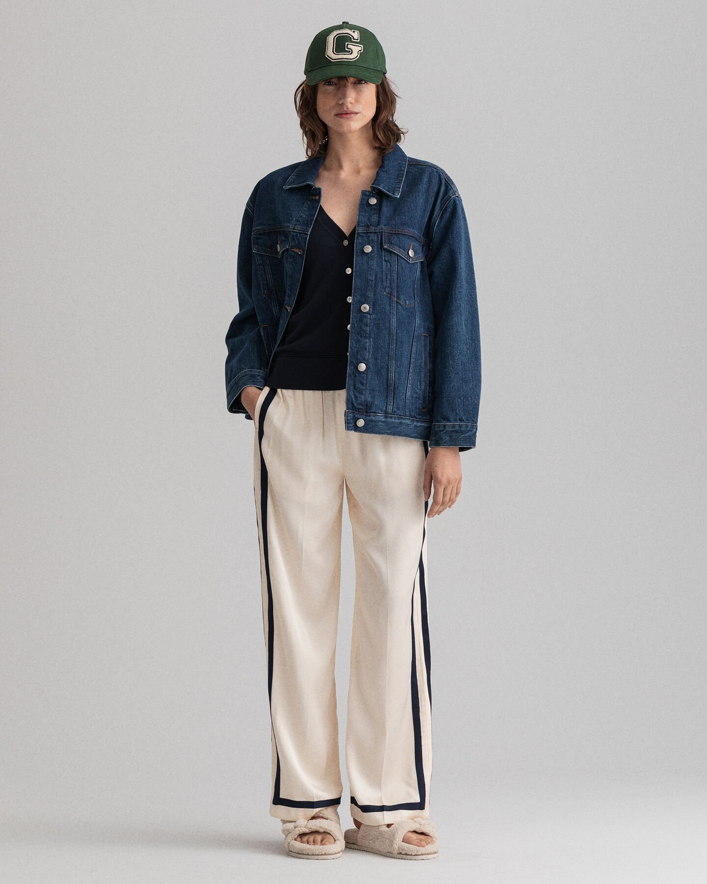 Vest met V-hals van licht katoen